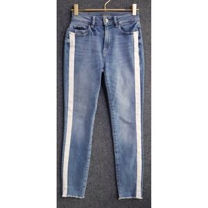 DL1961 Jeans Women‎ 25 Blue Denim Florence Cropped Mid Rise Intrasculpt Skinny